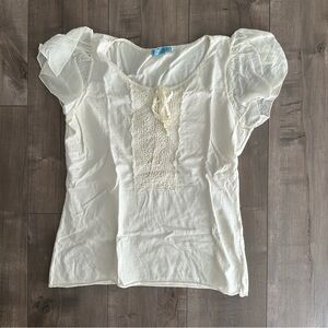 Johnny Was Cream Blouse